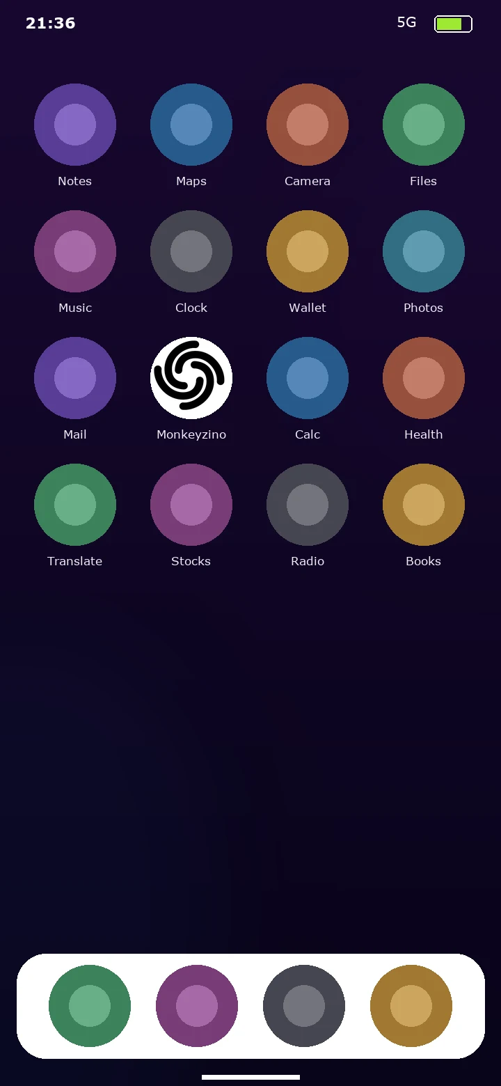 Monkeyzino app icon on an Android home screen after installation