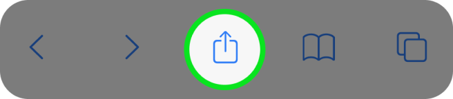Safari Share menu open on the Monkeyzino site on an iPhone